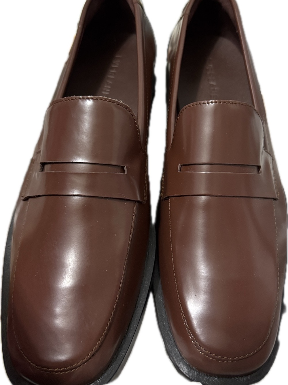 Everlane Women's Glossy Rum Brown Leather Loafers